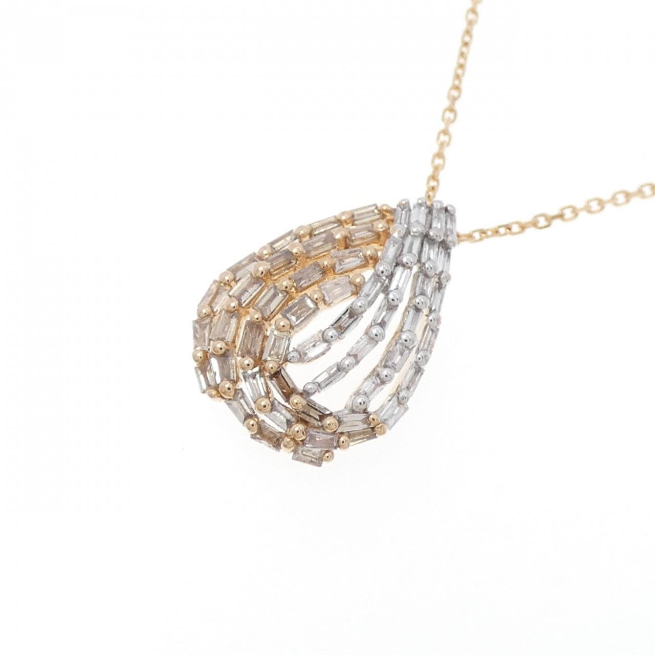 K18PG/K18WG ダイヤモンド ネックレス 0.55CT