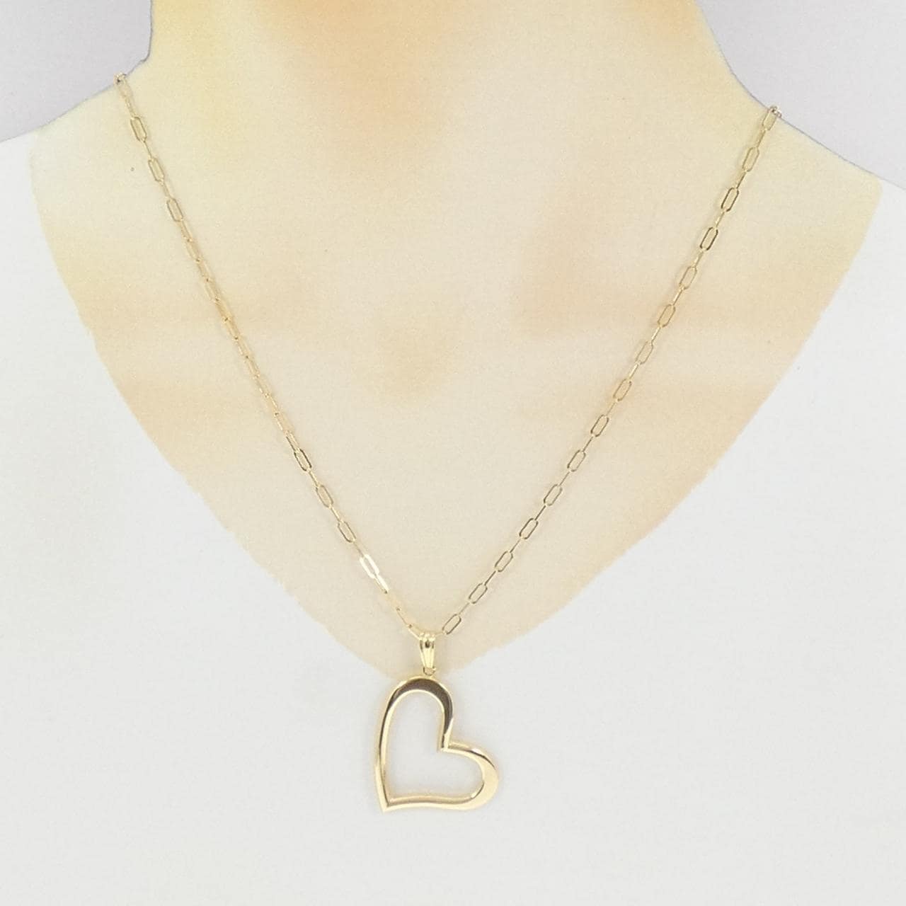K18YG ハート ネックレス