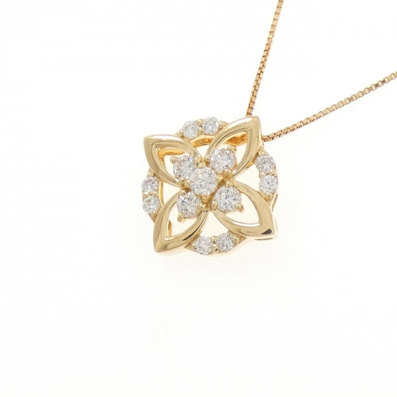 K18YG ダイヤモンド ネックレス 0.25CT
