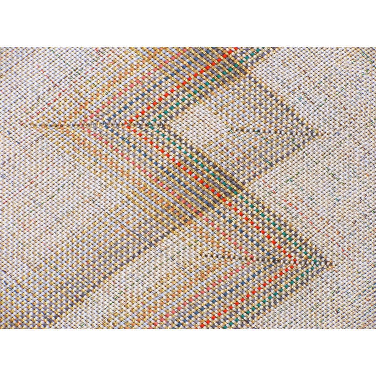 名古屋帯　組糸織　全通柄