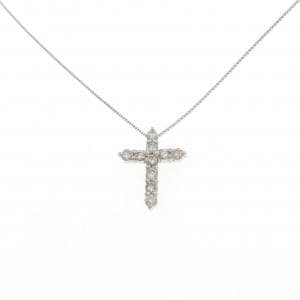 PT900/PT850 クロス ダイヤモンド ネックレス 0.50CT