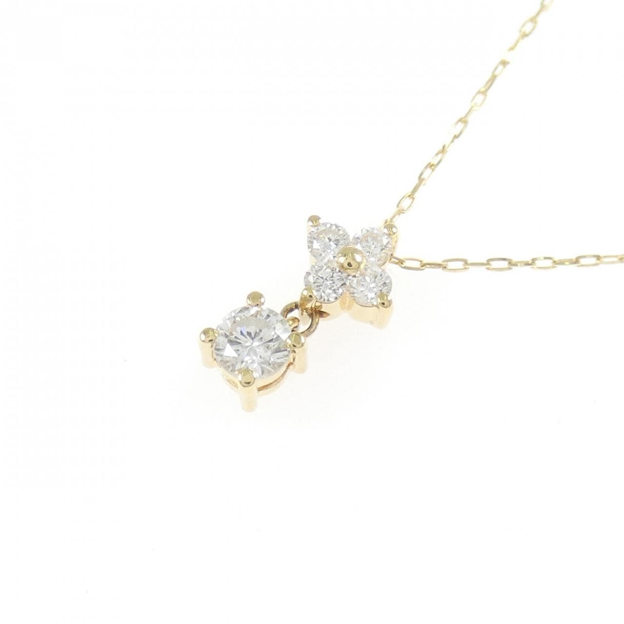 K18YG ダイヤモンド ネックレス