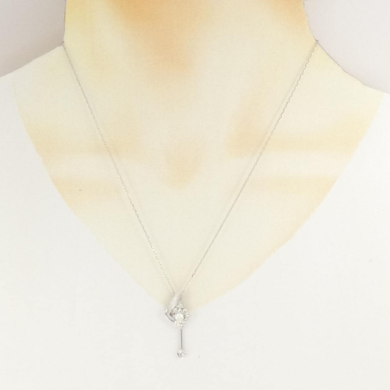 PT900/PT850 ダイヤモンド ネックレス 0.302CT