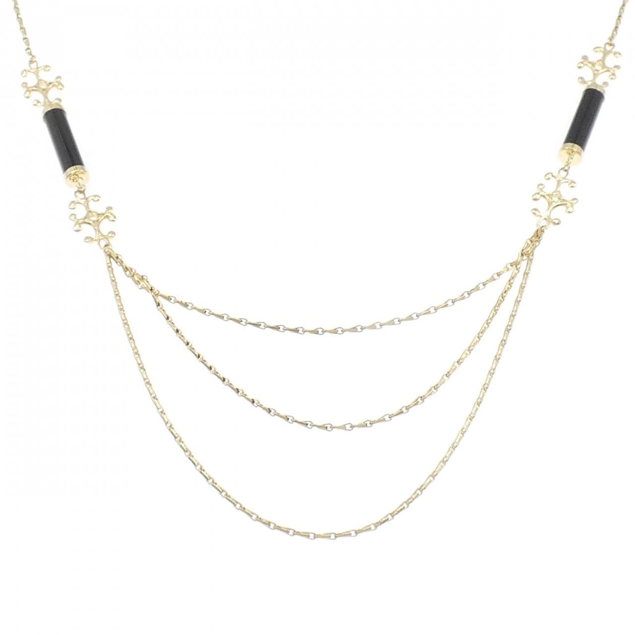 K18YG オニキス ネックレス