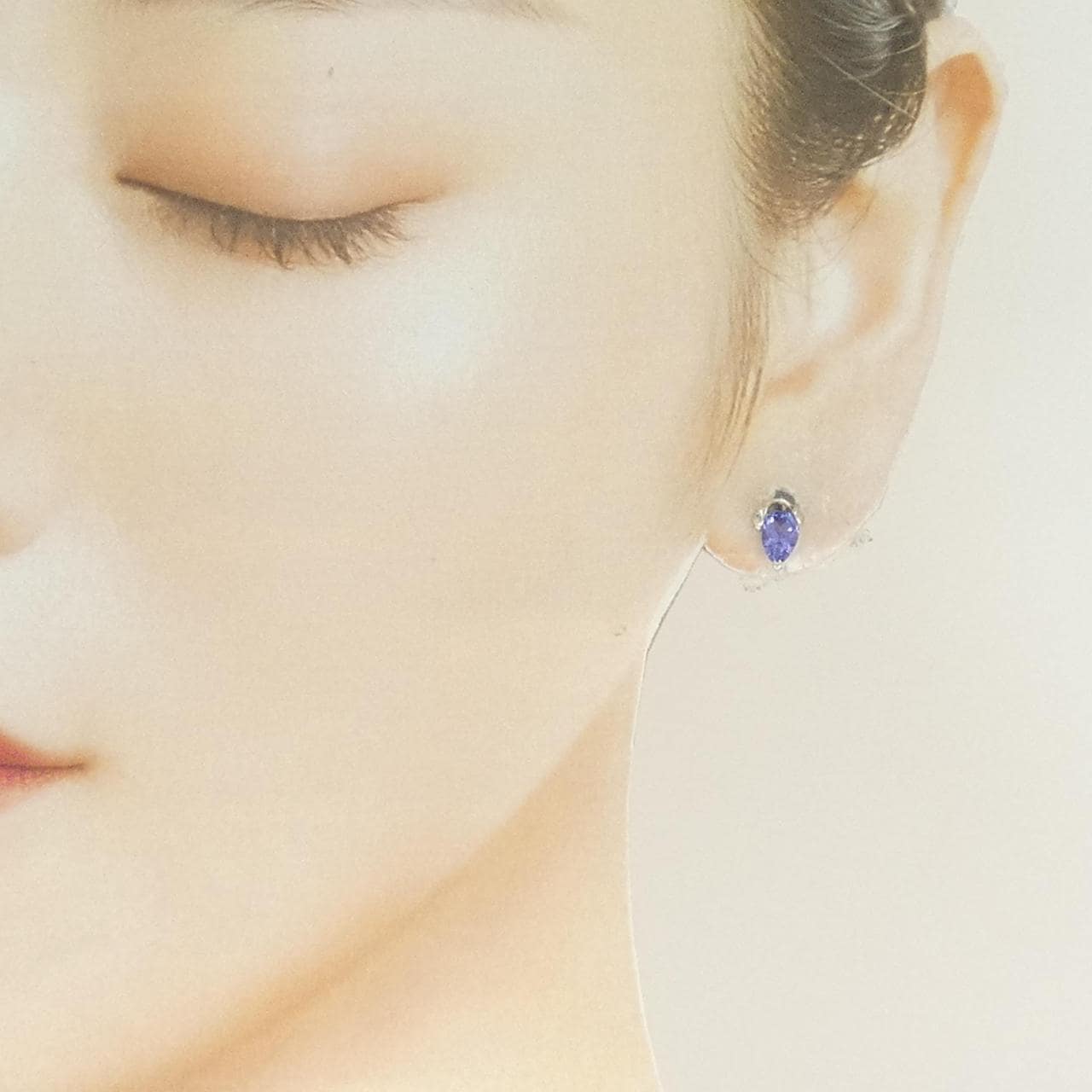PT900 タンザナイト ピアス