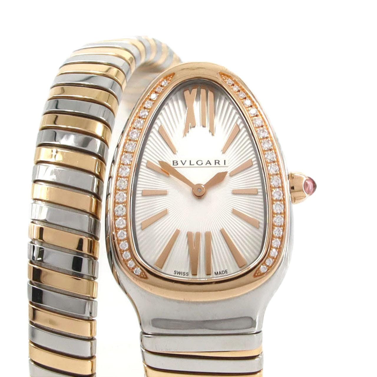 ブルガリ セルペンティトゥボガス PGコンビ/D Sサイズ SP35SPG/102237 SSxPG クォーツ