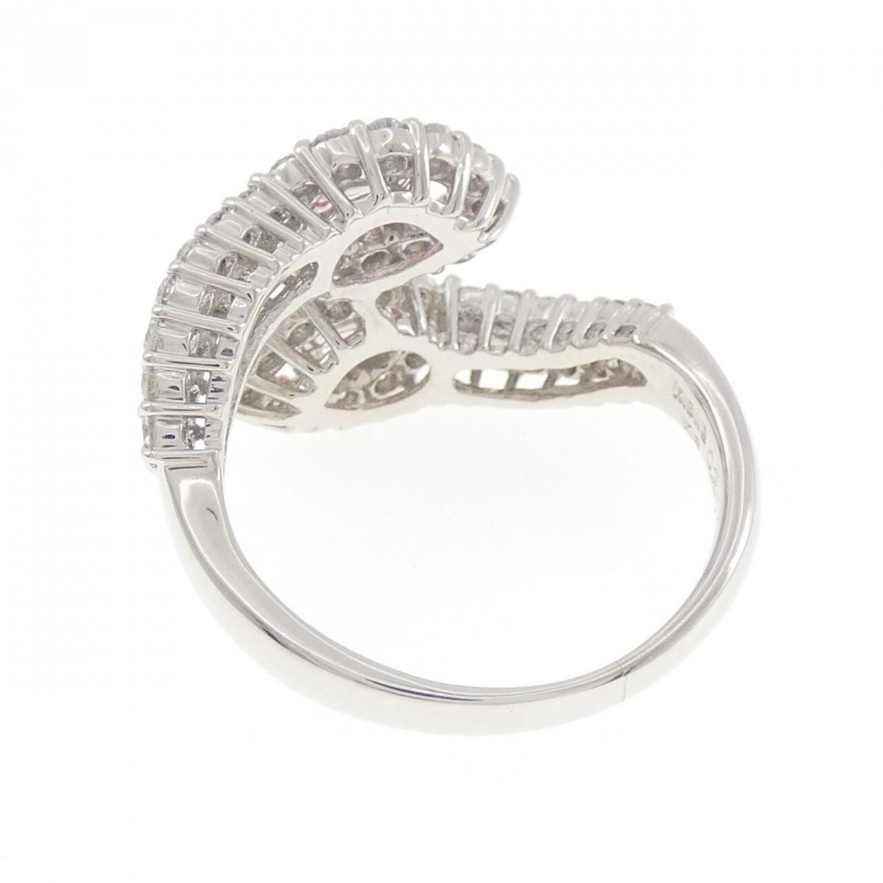 K18WG サファイヤ リング 0.46CT