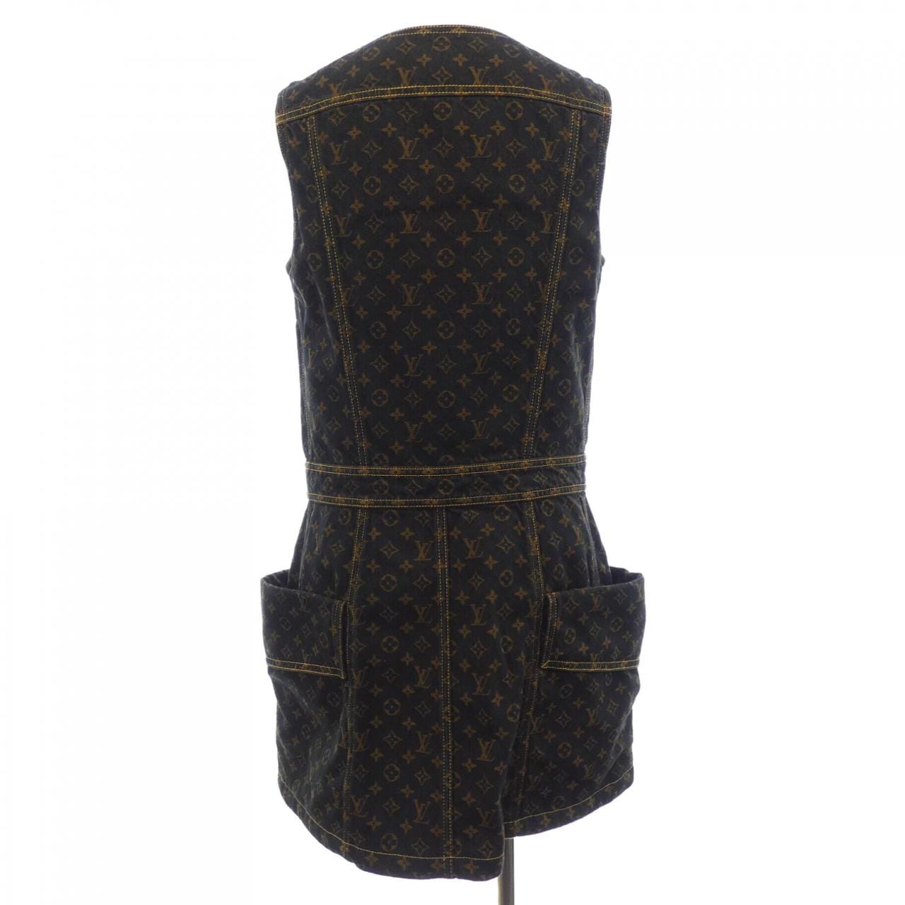 ルイヴィトン LOUIS VUITTON モノグラムデニム ボタンフロントドレス FTDR51WYZ ワンピース