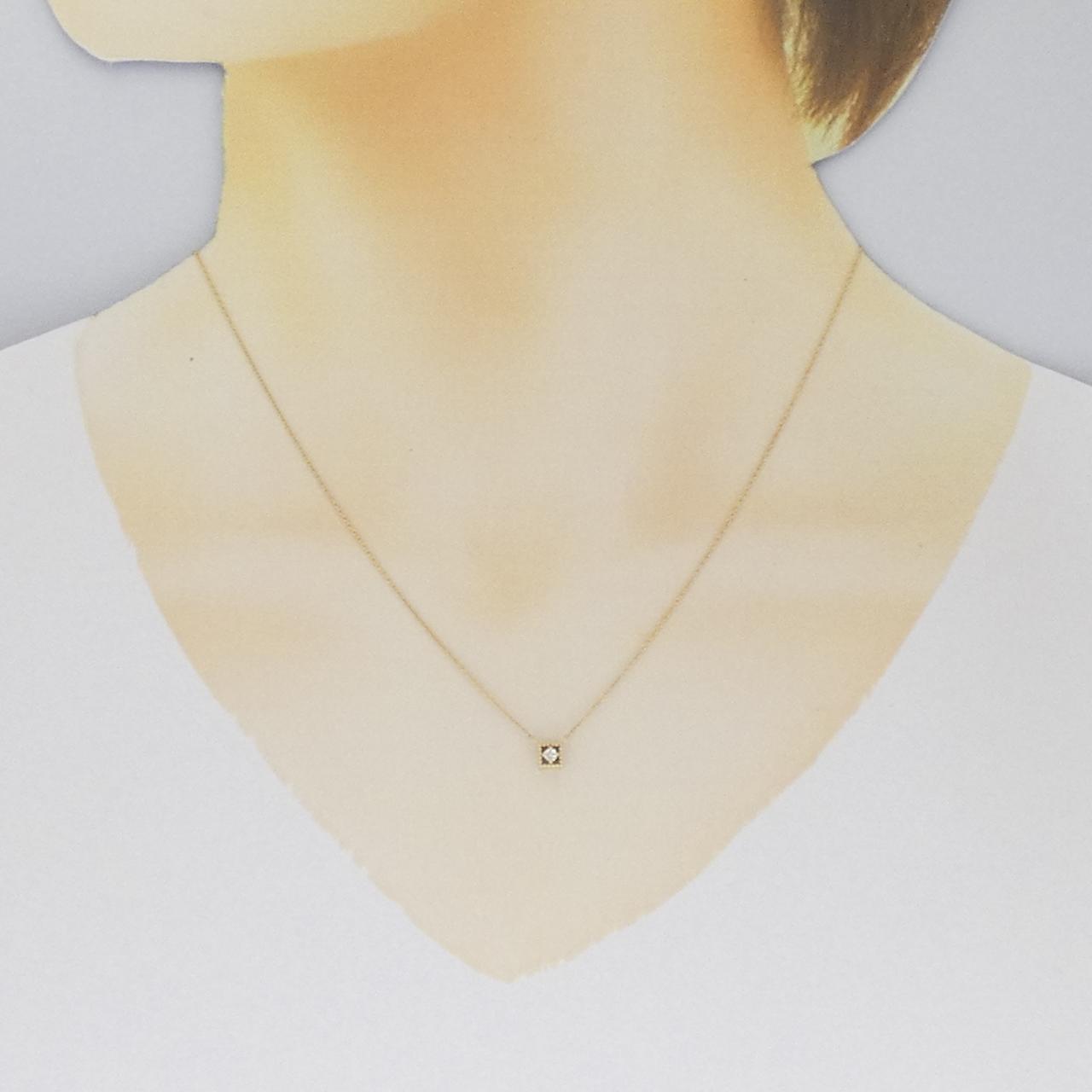 K10YG ダイヤモンド ネックレス 0.03CT
