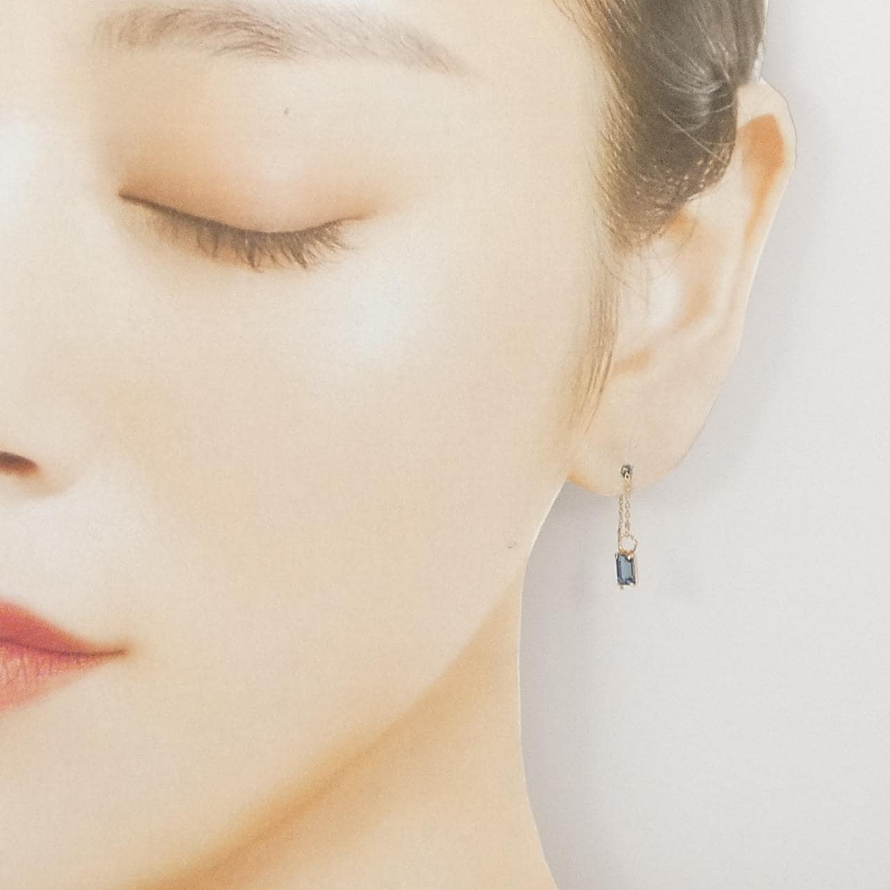 K10YG ブルートパーズ ピアス