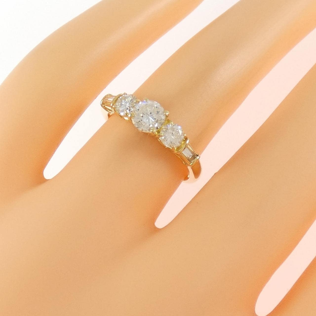 K18YG ダイヤモンド リング 1.00CT