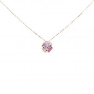 K10PG ガラス ネックレス