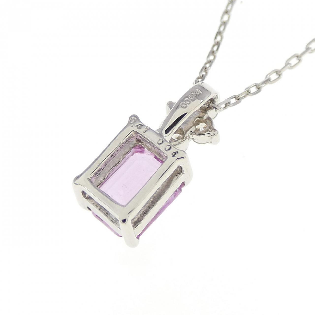 [再加工款] PT 蓝宝石项链 0.41CT