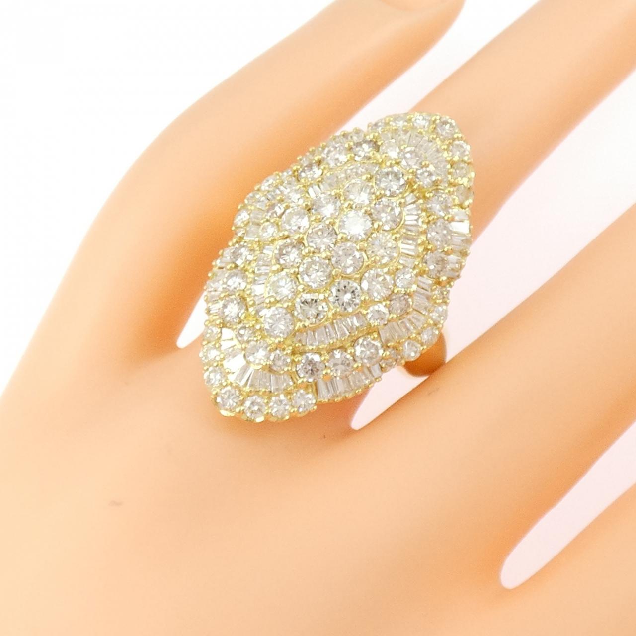 K18YG ダイヤモンド リング 5.00CT