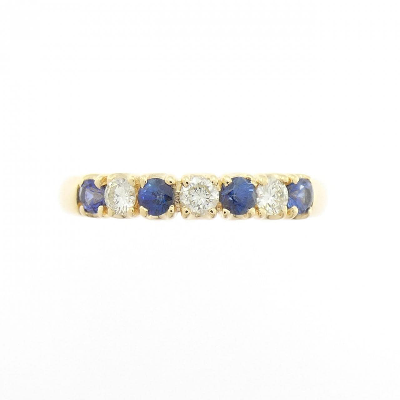 K18YG サファイヤ リング 0.35CT