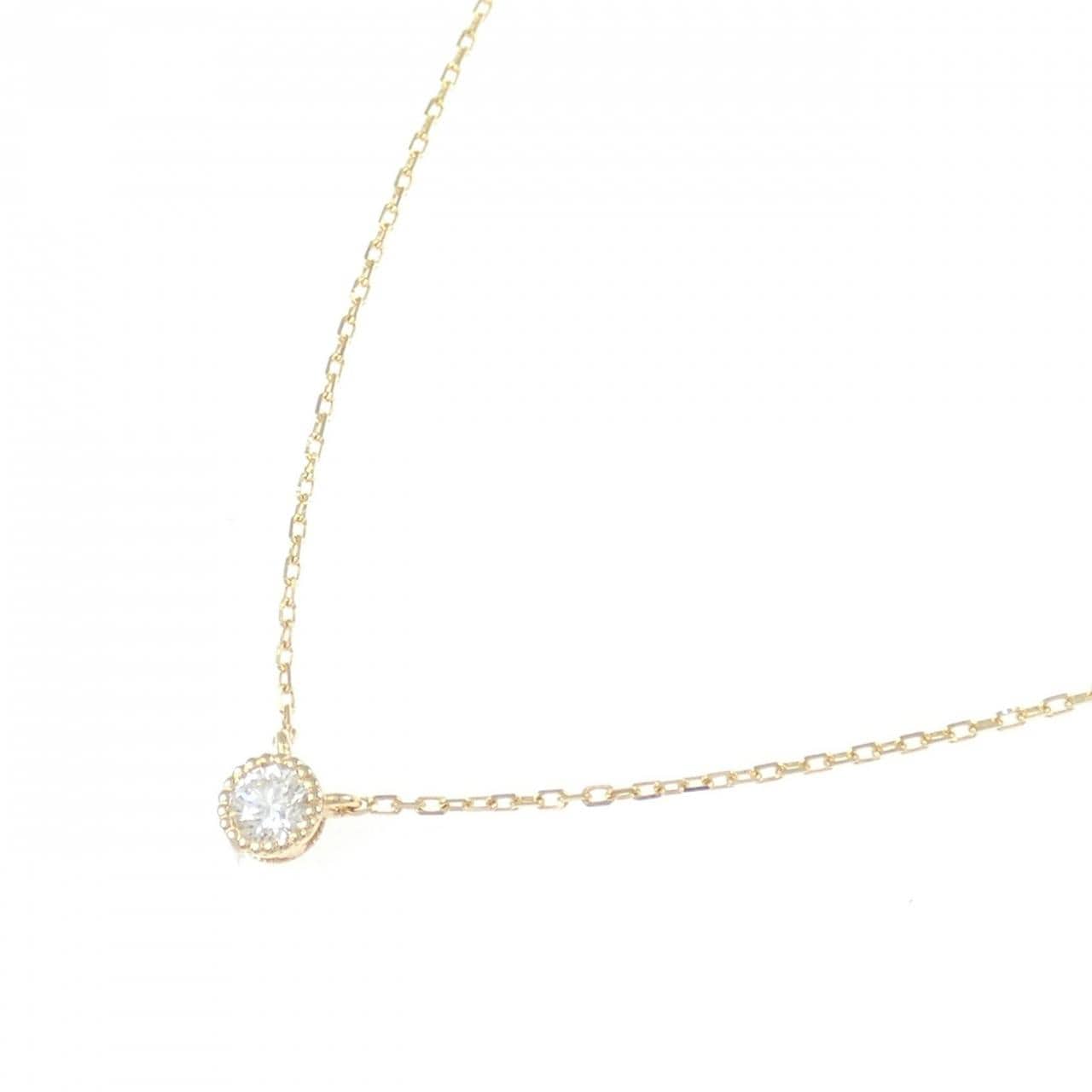 K18YG ダイヤモンド ネックレス 0.10CT