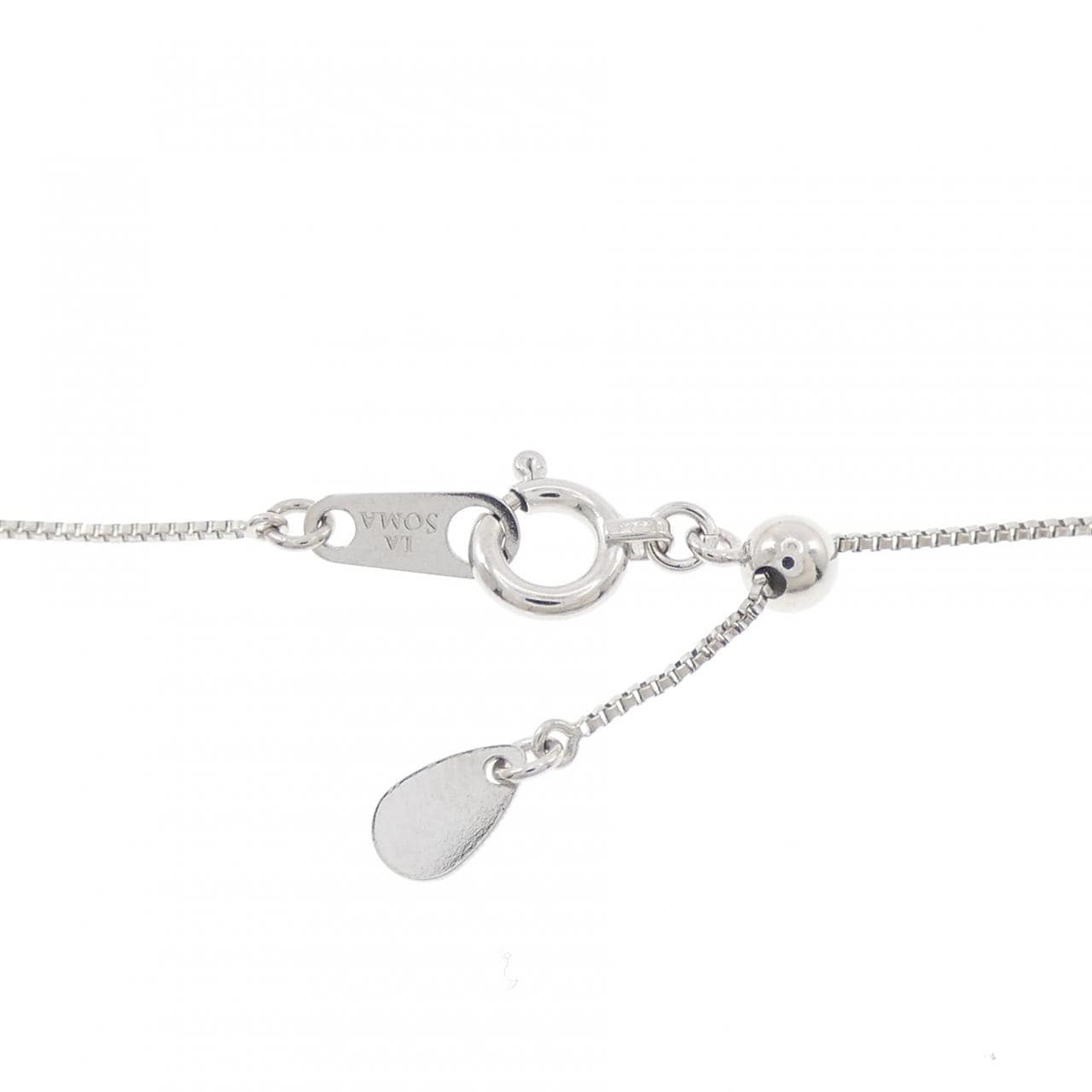 PT900/PT850 ソリティア ダイヤモンド ネックレス 0.203CT