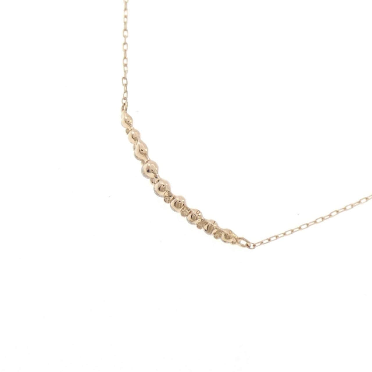 K18PG ダイヤモンド ネックレス 0.10CT