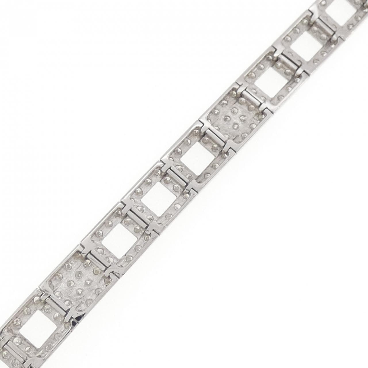 K18WG ダイヤモンド ブレスレット 2.50CT