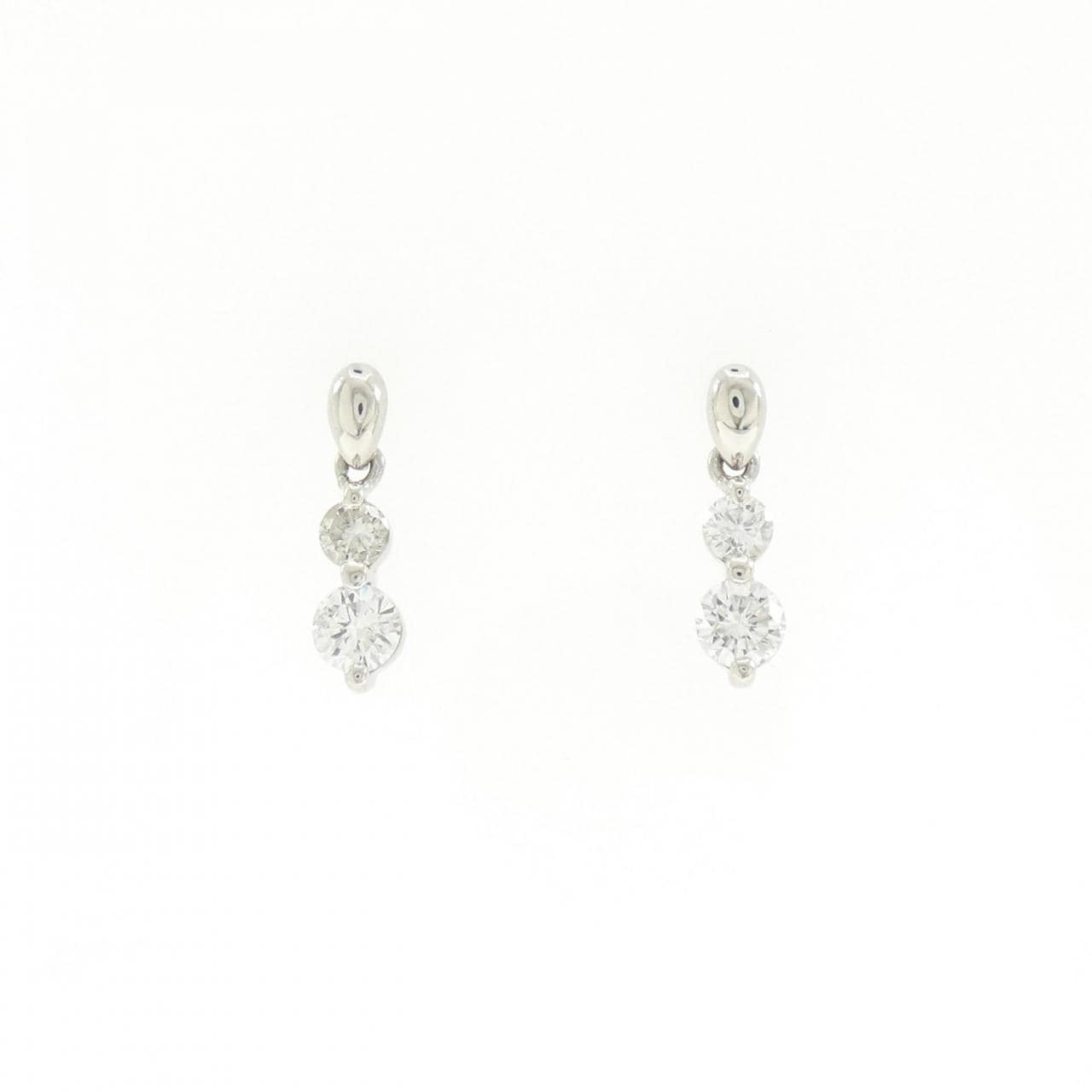 PT900 ダイヤモンド ピアス 0.50CT