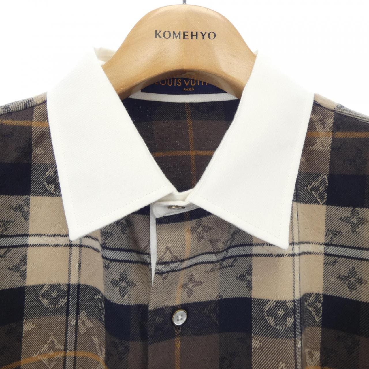ルイヴィトン LOUIS VUITTON モノグラムフランネル HUS33WWLE シャツ