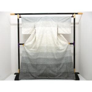 【未使用品】訪問着　ぜんまい紬