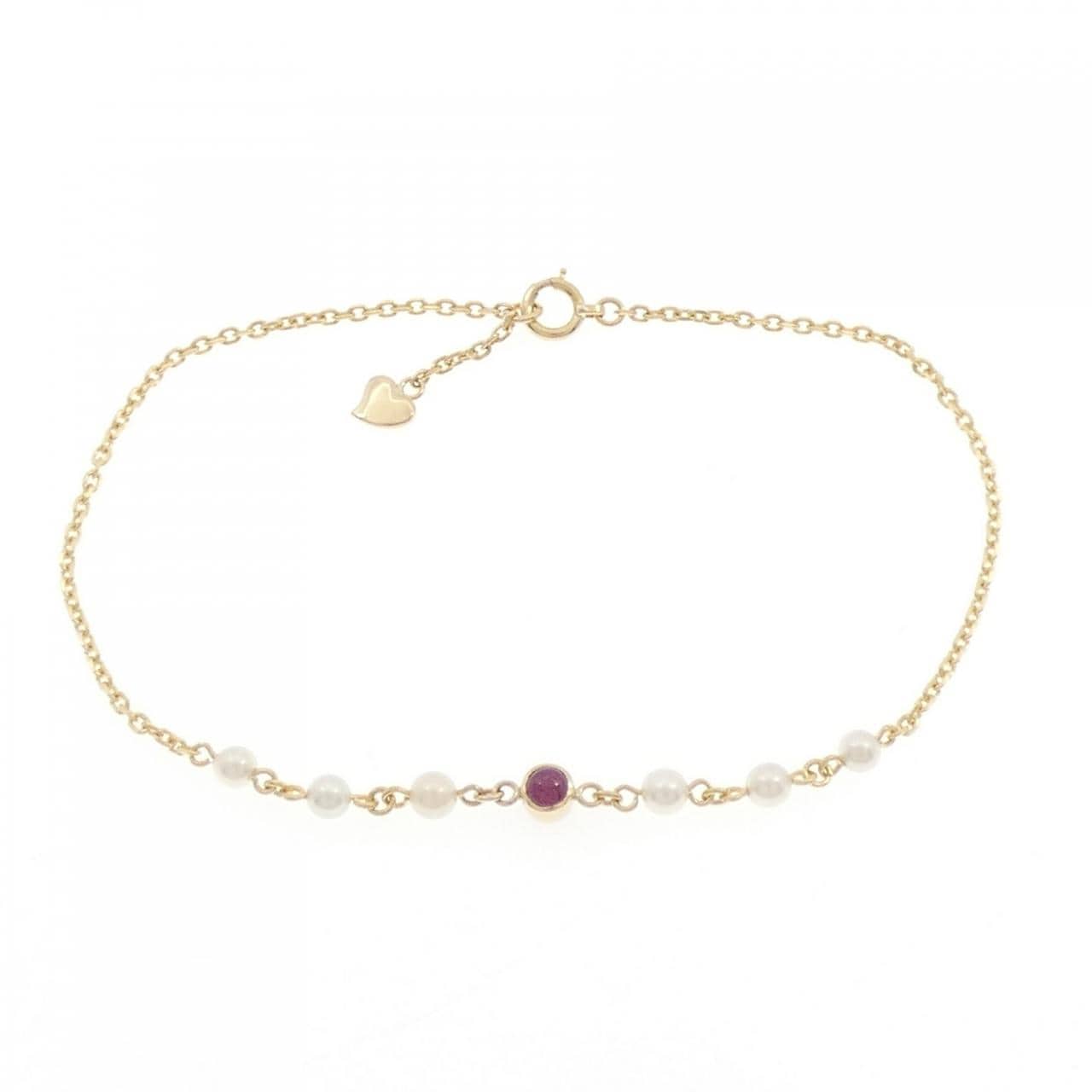 K18YG ルビー ブレスレット