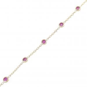 K10YG ルビー ブレスレット
