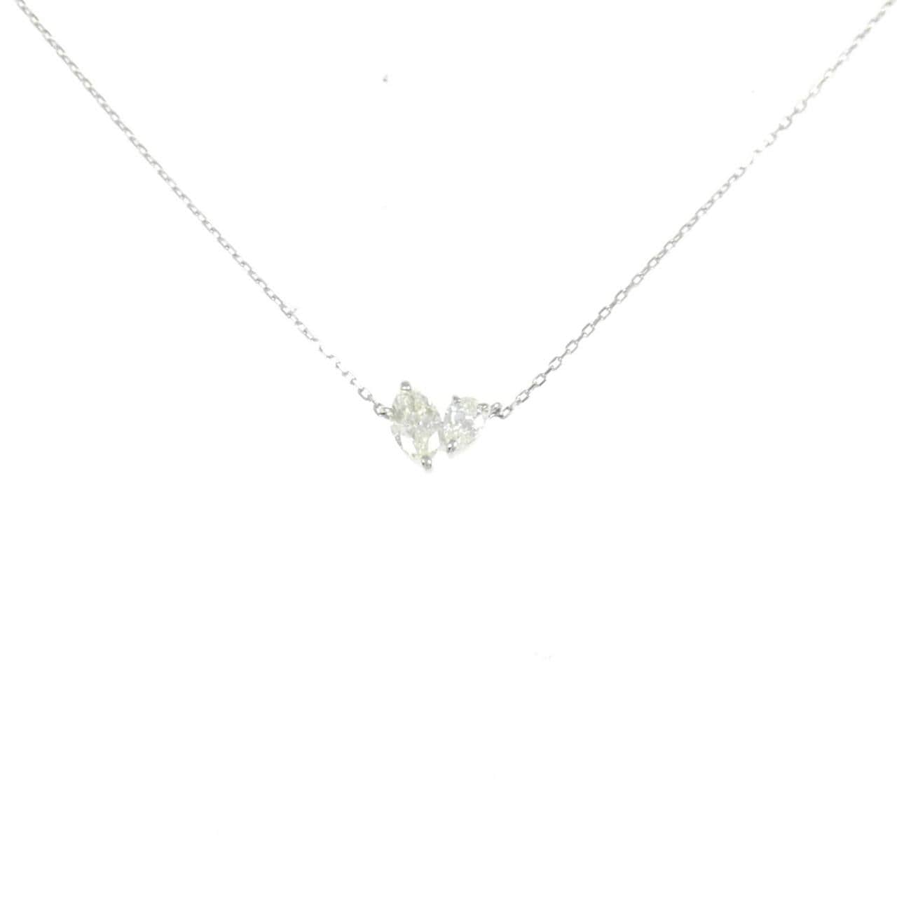 【新品】PT900/PT850 ダイヤモンド ネックレス 0.30CT
