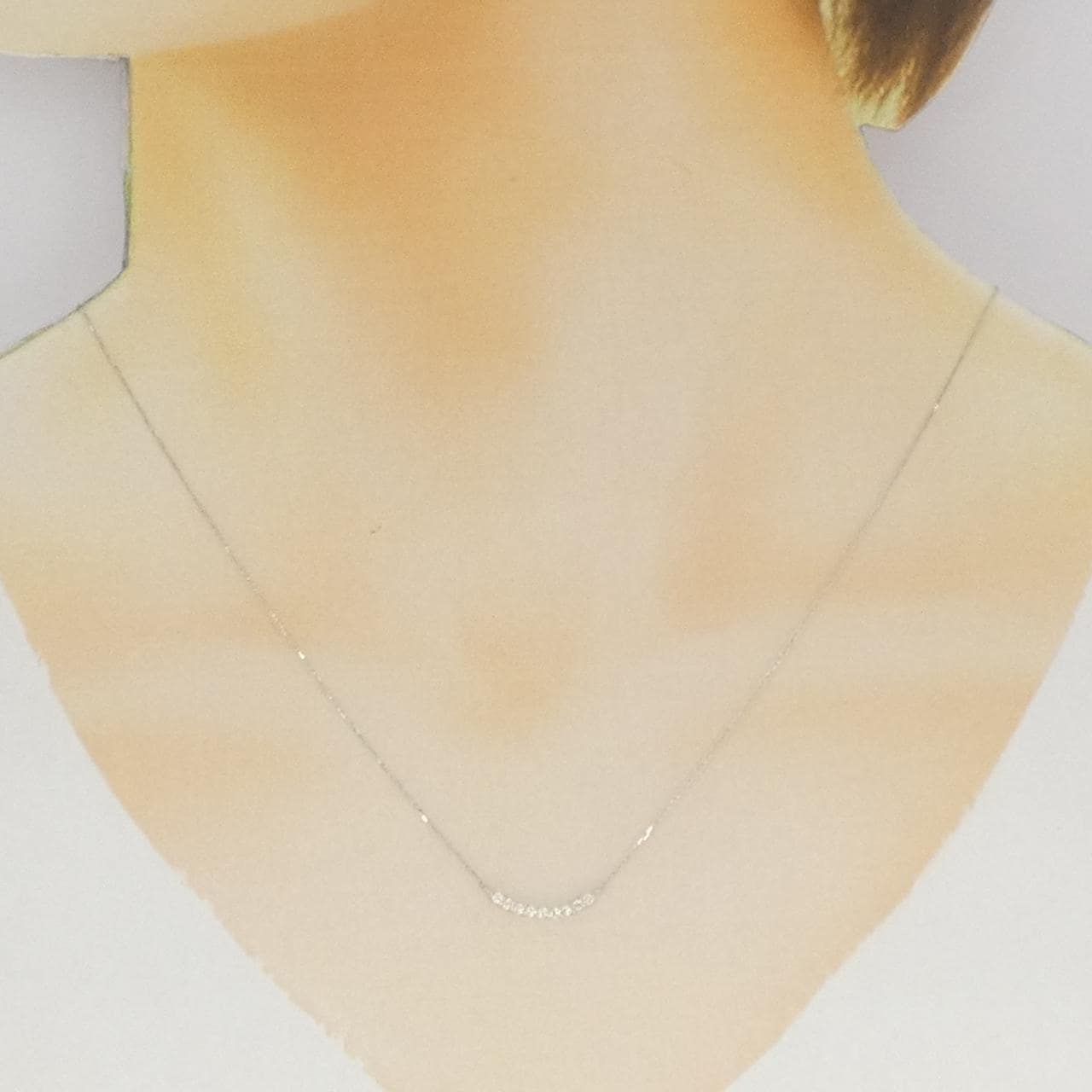 【新品】PT900 ダイヤモンド ネックレス 0.10CT