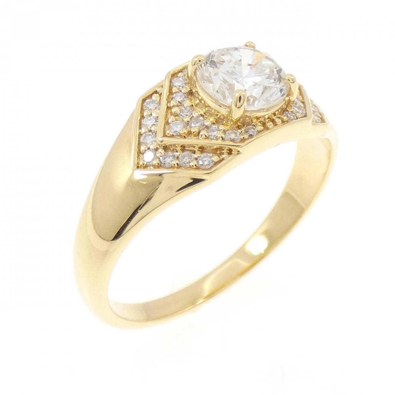 【新品】K18YG ダイヤモンド リング 0.72CT