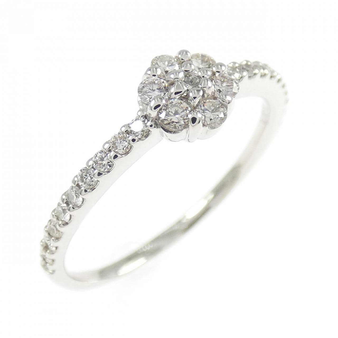 PT900 フラワー ダイヤモンド リング 0.30CT