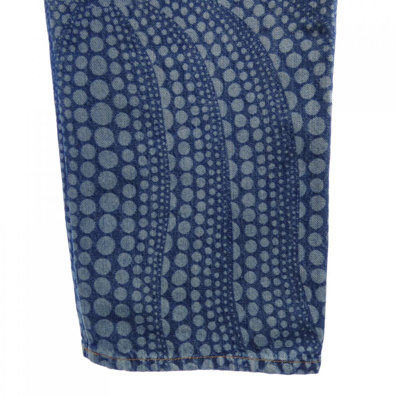 ルイヴィトン LOUIS VUITTON LV×YKオールオーバーパンプキンデニム HOD30WYN3 草間彌生 ジーンズ