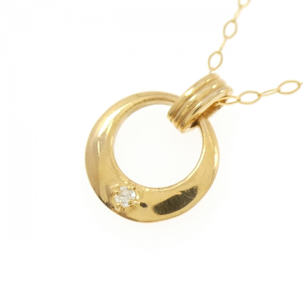 ジーエスティービー ダイヤモンド ネックレス 0.01CT