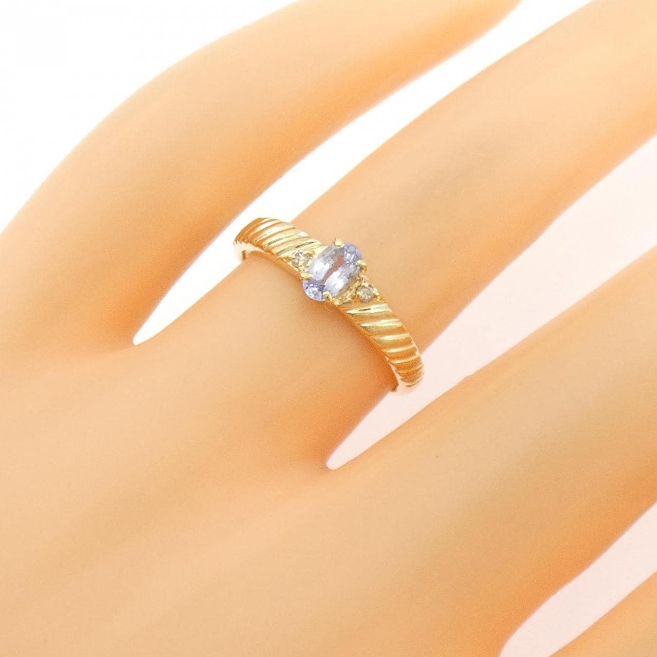 K18YG サファイヤ リング