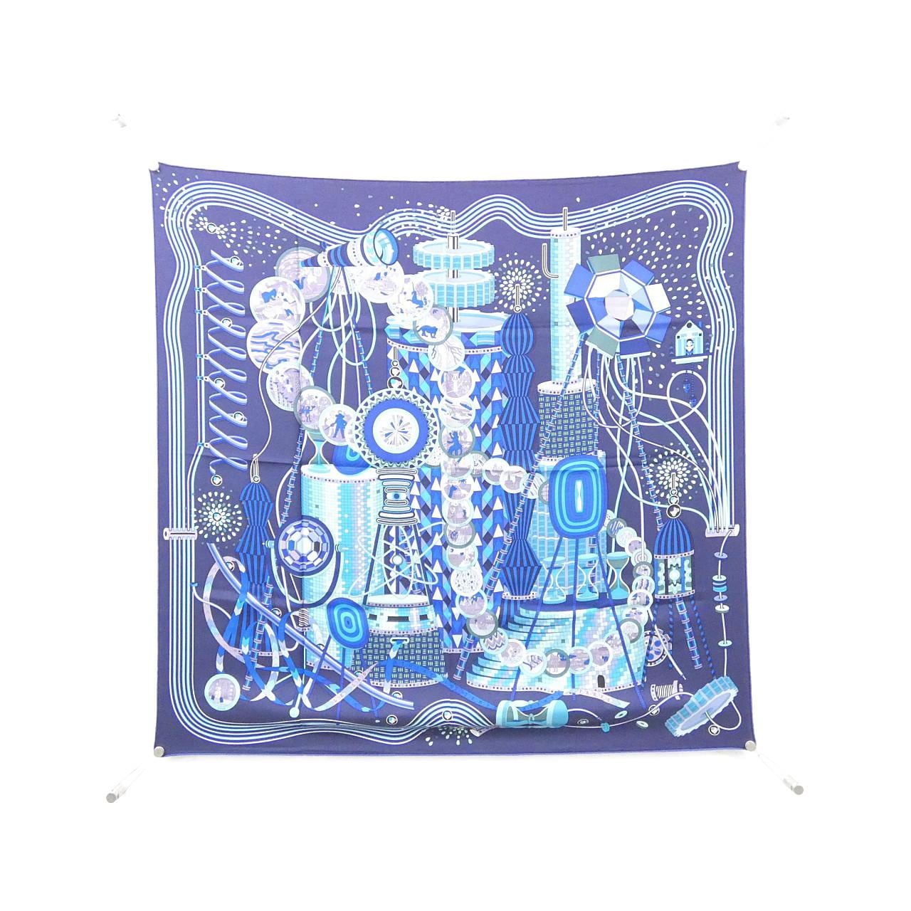 エルメス LE LABORATOIRE DU TEMPS カレ スカーフ