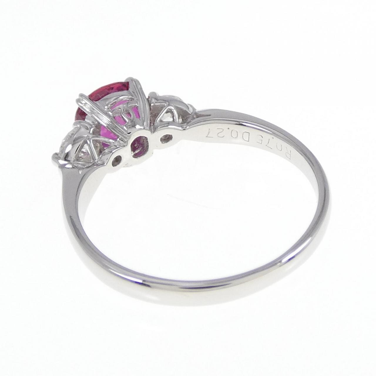 PT ルビー リング 0.75CT-