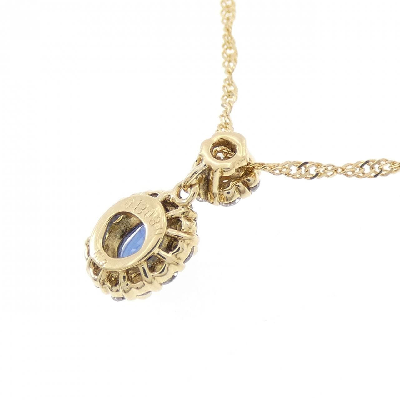 K18YG サファイヤ ネックレス 0.30CT