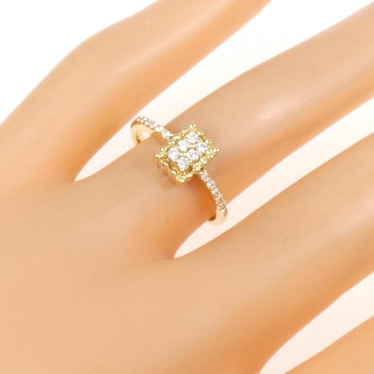 K18YG ダイヤモンド リング 0.16CT