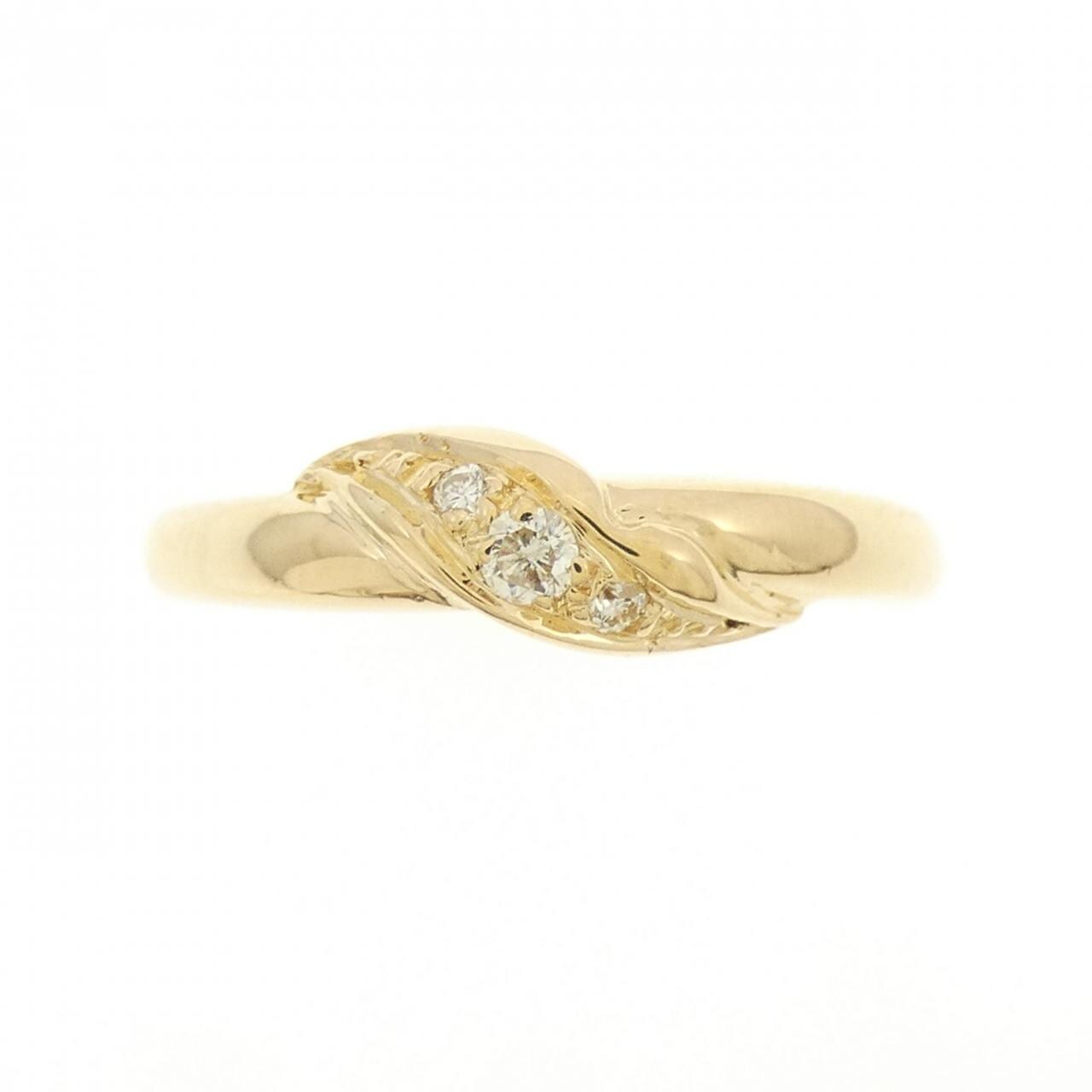 K18YG ダイヤモンド リング 0.06CT
