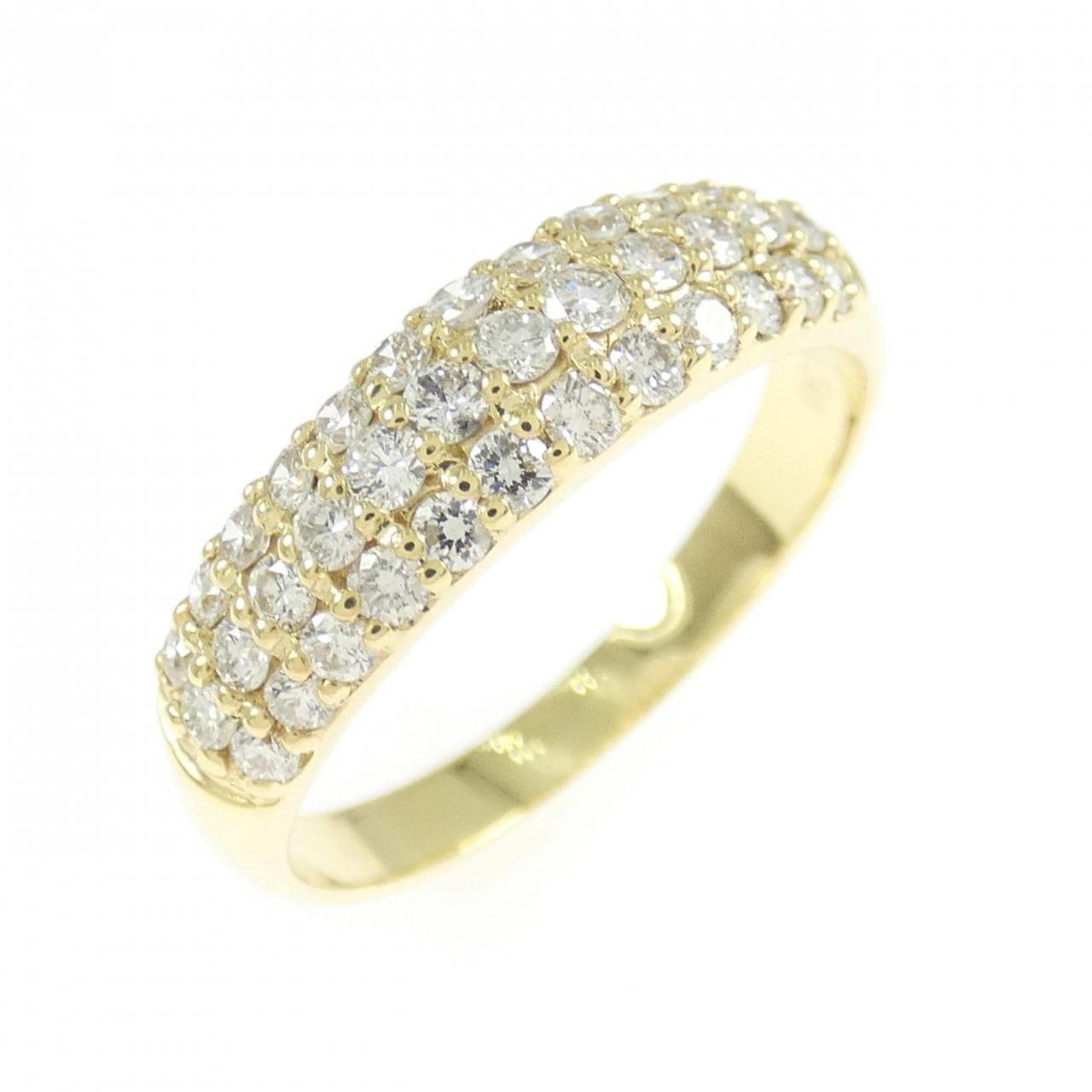 K18YG パヴェ ダイヤモンド リング 0.50CT