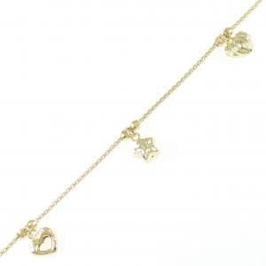 750YG ハート×スター ブレスレット