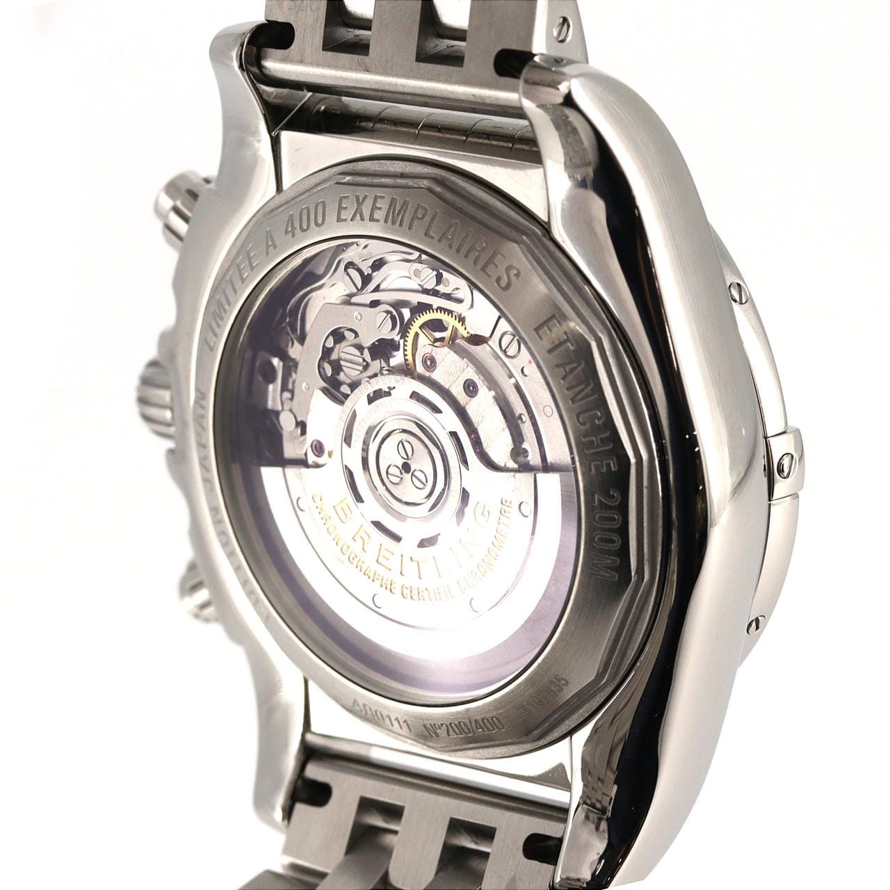 ブライトリング クロノマット44ローマンブラックMOP JAPAN LIMITED AB0111/S011BRMPA SS 自動巻