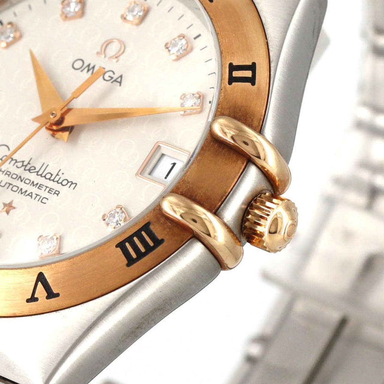 オメガ コンステレーション･50YEARS PGコンビ･11P 1304.35 SSxPG 自動巻