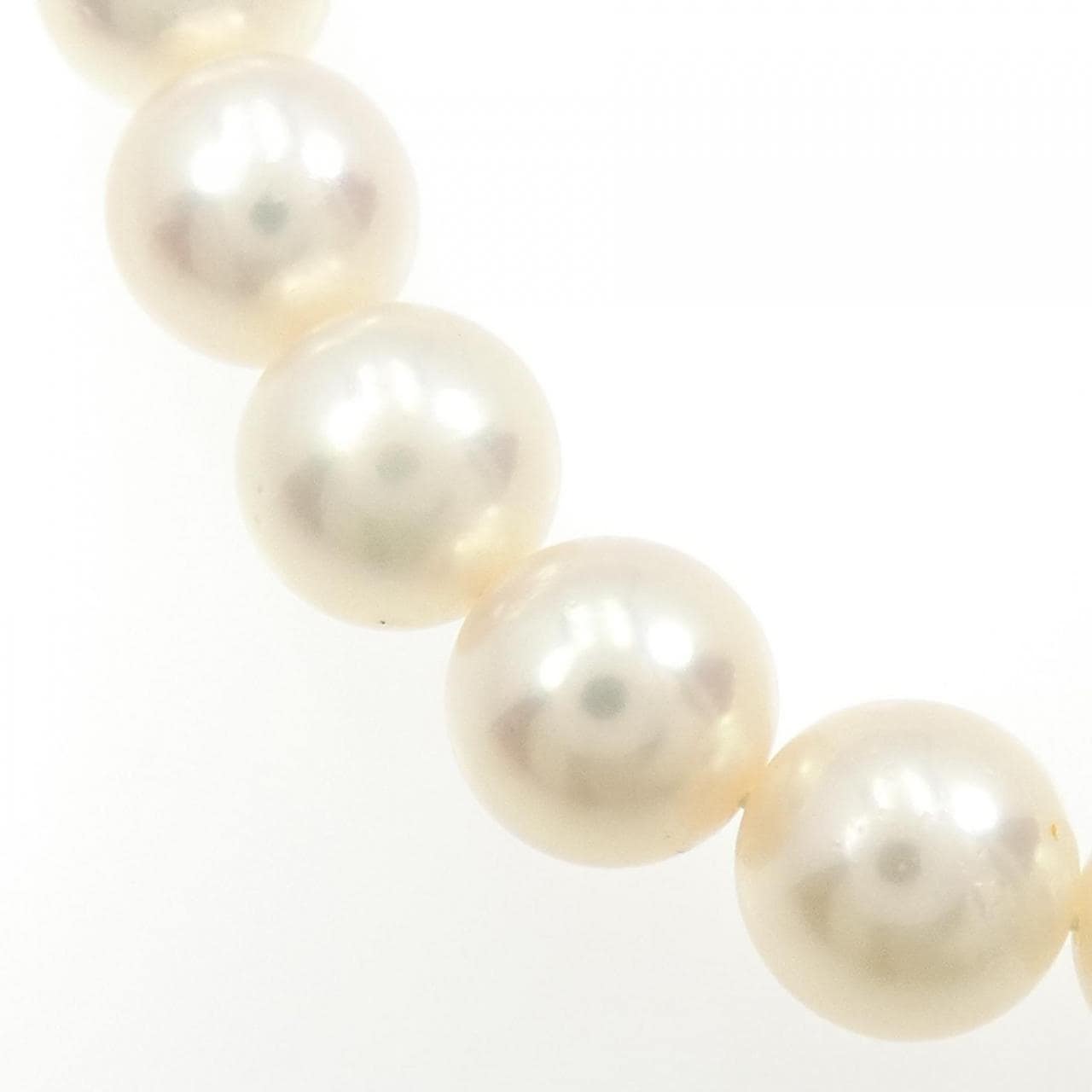 Silver clasp pearl necklace 7.5-8mm