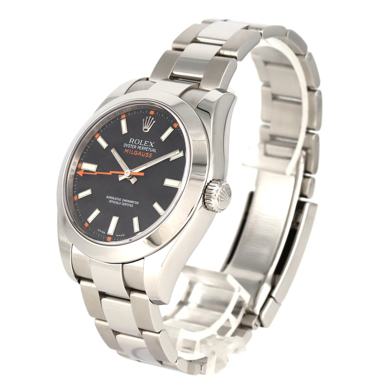 ロレックス ミルガウス 116400 SS 自動巻 V番