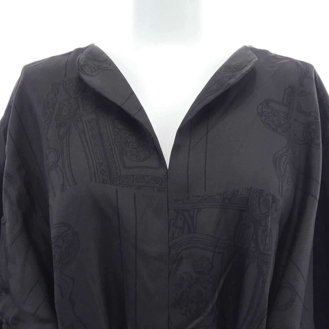 エルメス HERMES EN DESORDRE FINESSE 4H0572DL ツイルレーヌ ワンピース