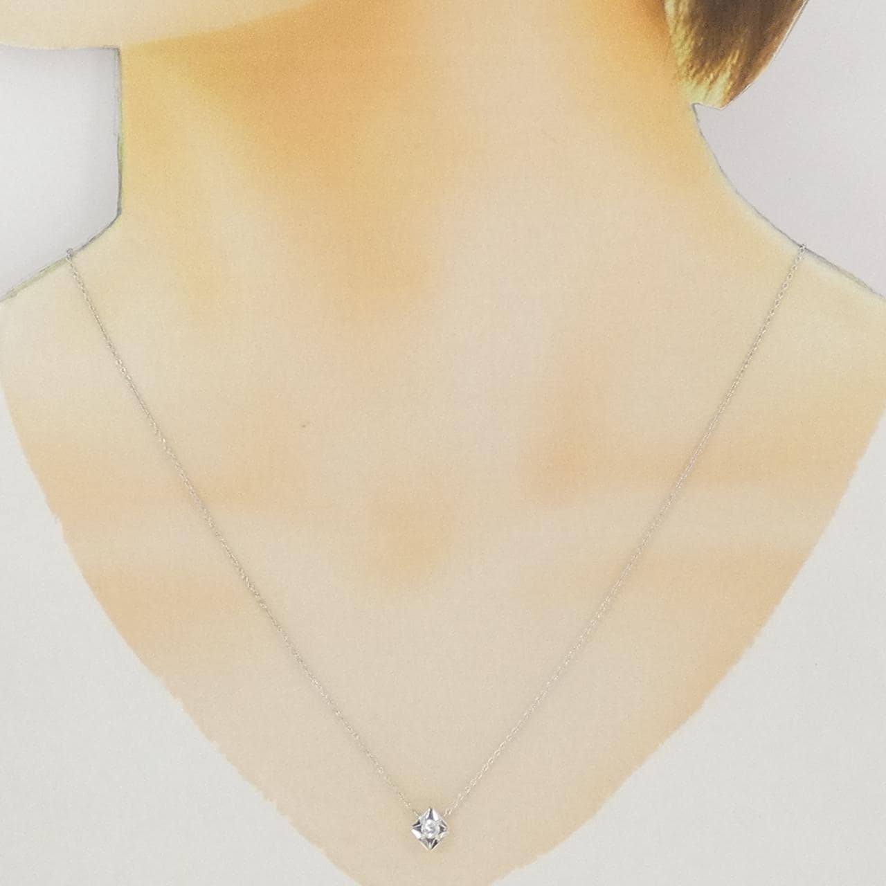 PT900/PT850 ダイヤモンド ネックレス 0.14CT