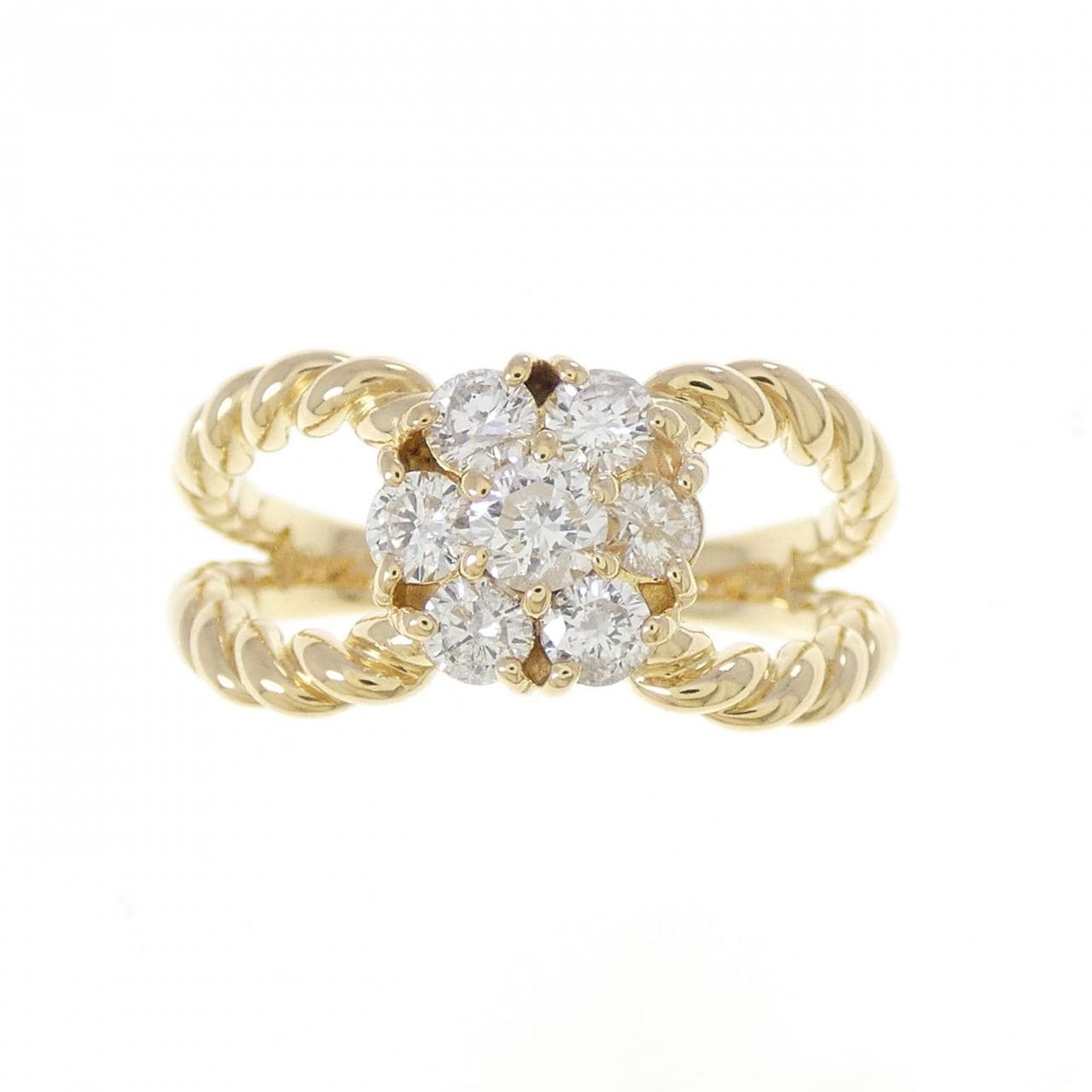 K18YG ダイヤモンド リング 0.70CT