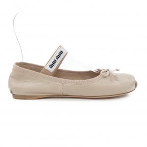 ミュウミュウ MIU MIU レザーバレリーナ 5F794D フラットシューズ